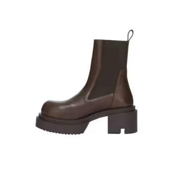 RICK OWENS/RO Bogun Short Chelsea Boots Women's Dark Brown