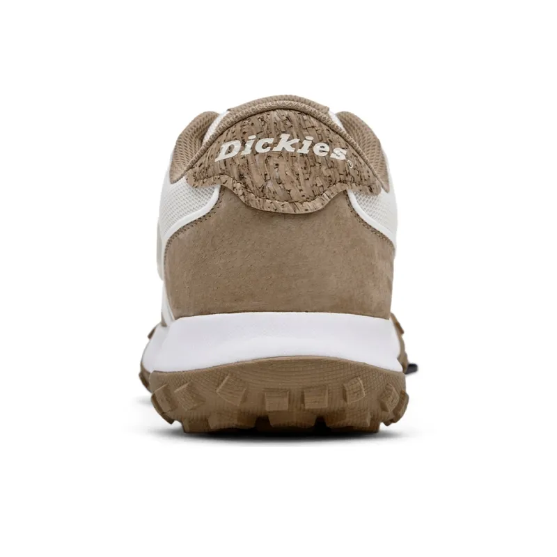 Dickies Patchwork Minimalist Vintage Style Low Top Casual Shoes Men's White Coffee-4