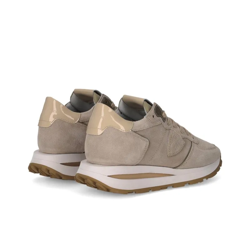 PHILIPPE MODEL Tropez Haute Wear Resistant Low Top Casual Shoes Women's Umber-2
