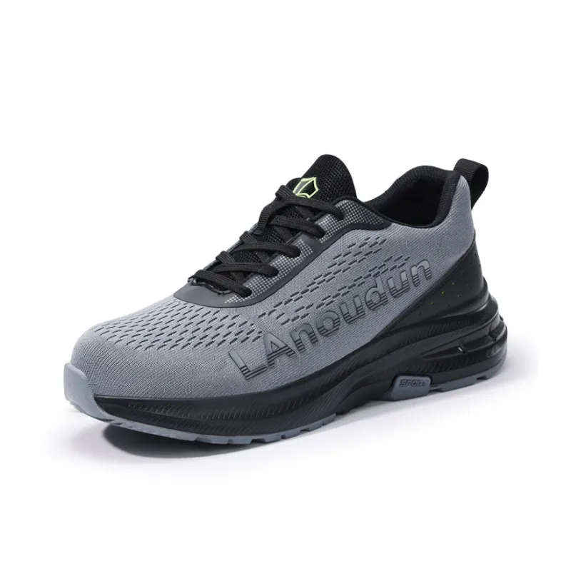 Blue Gull Shield Cushioned Breathable Impact Resistant Low Top Outdoor Shoes Men's Gray-1