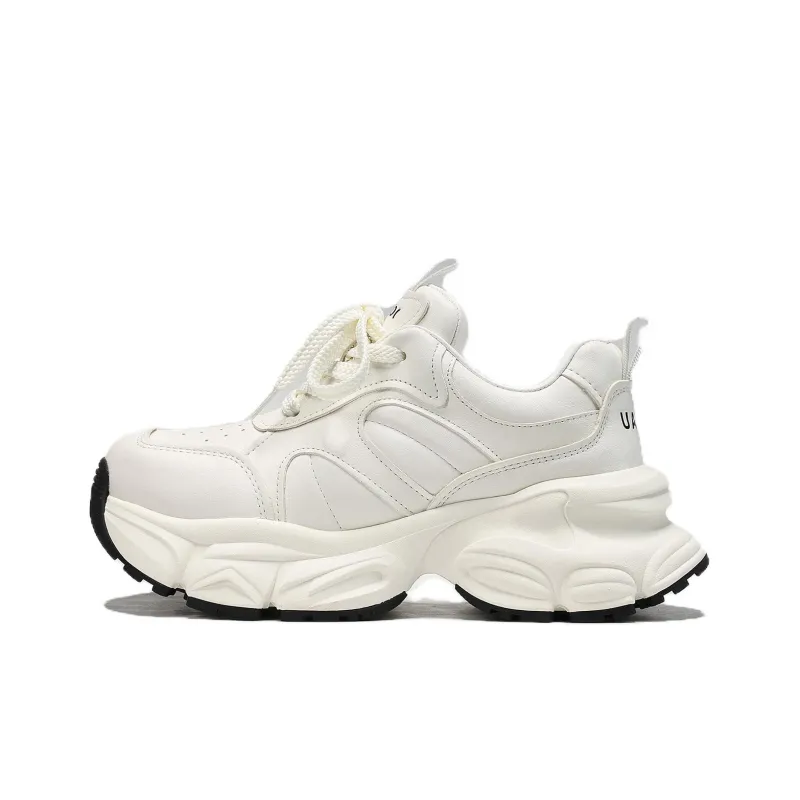 UanDi Anti Slip And Wear Resistant Height Increasing Low Top Chunky Sneakers Women's-0