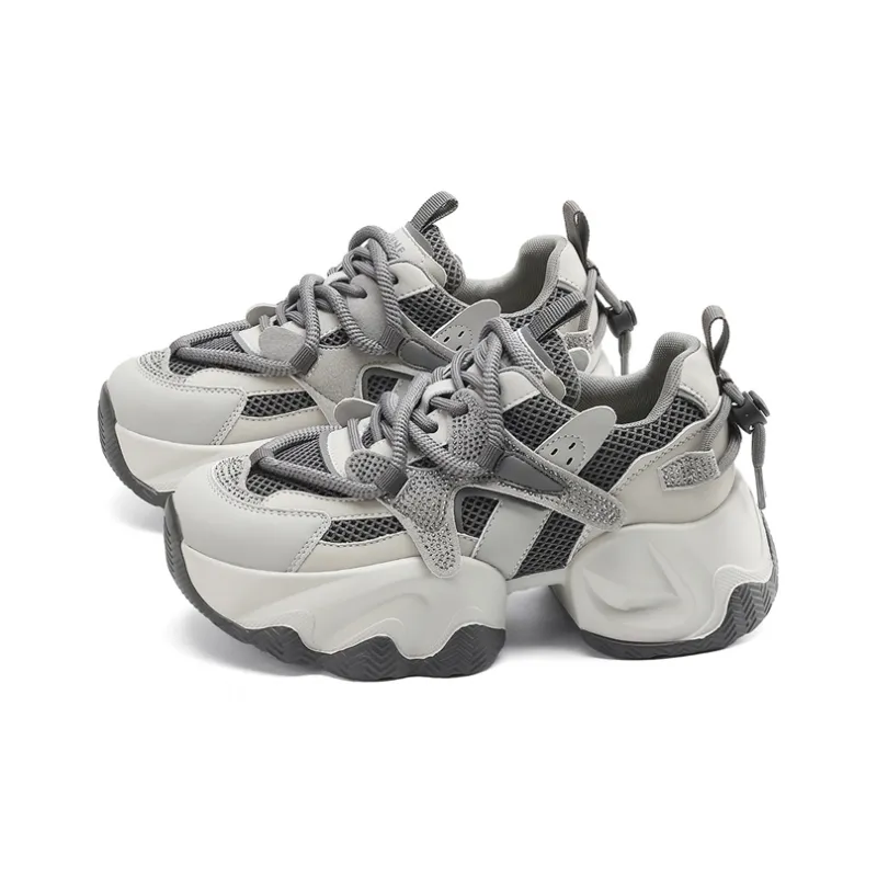 DAPHNE Anti-Slip And Wear-Resistant Breathable Low-Top Chunky Sneakers Women's-2
