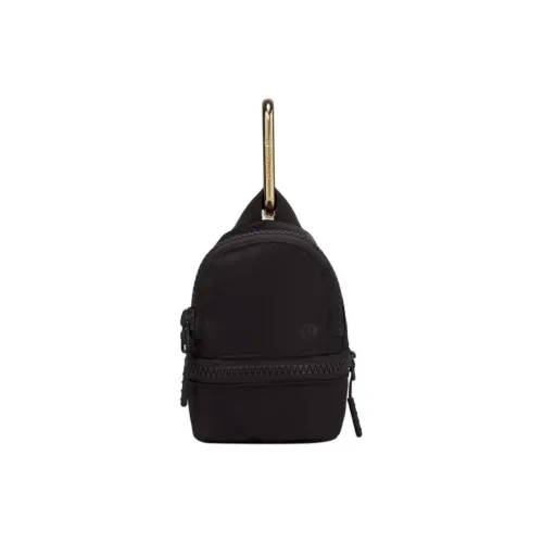 Lululemon Nylon Clutch Bag Accessory Women's Black & Gold