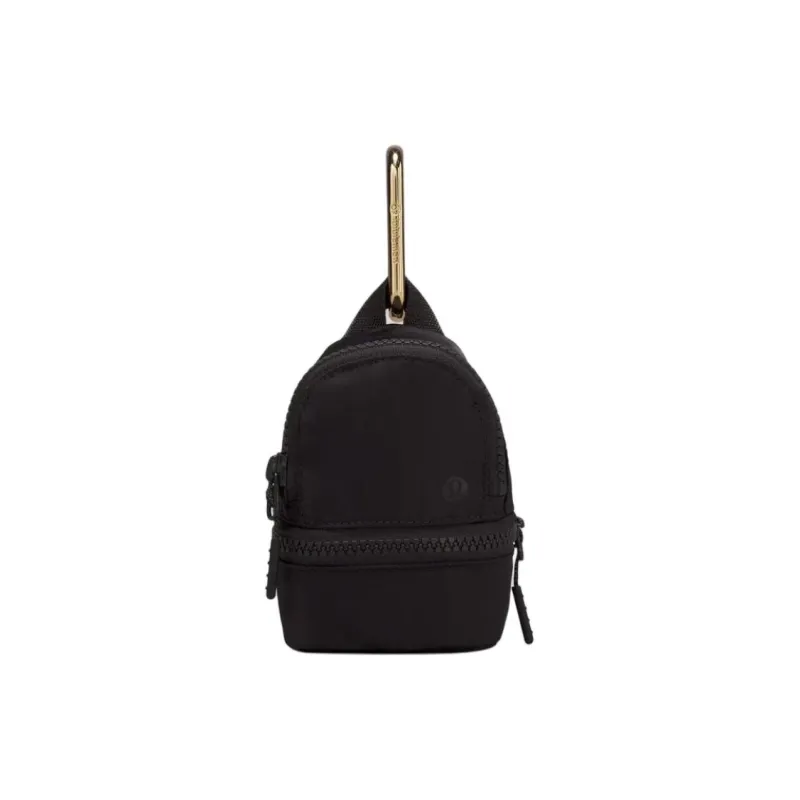Lululemon Nylon Clutch Bag Accessory Women's Black & Gold-0