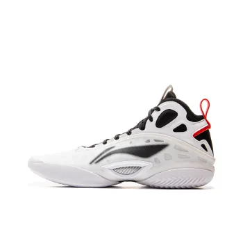 LINING Yushuai 19 Carbon Core Basketball Shoes Men Mid Top White Black