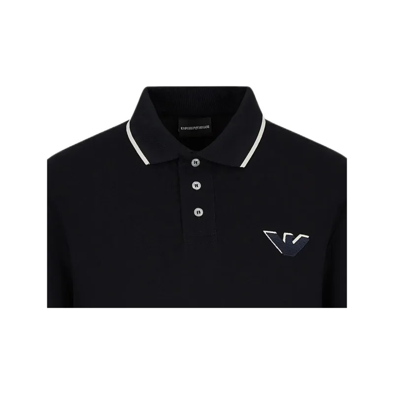 EMPORIO ARMANI Polo Shirts Men Black-4
