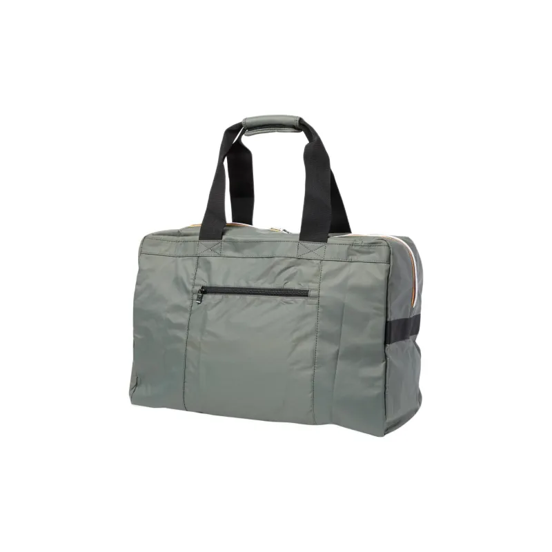 K WAY Nylon Travel Bag Unisex Green Black-1
