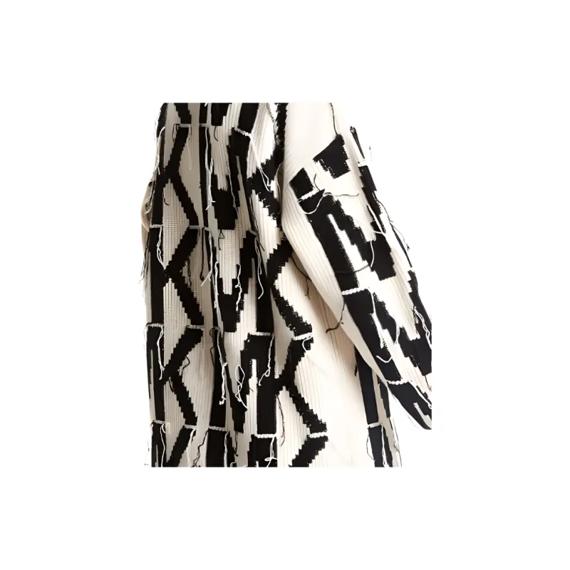 MICHAEL KORS Long Sleeved Dresses Women's Black White-3