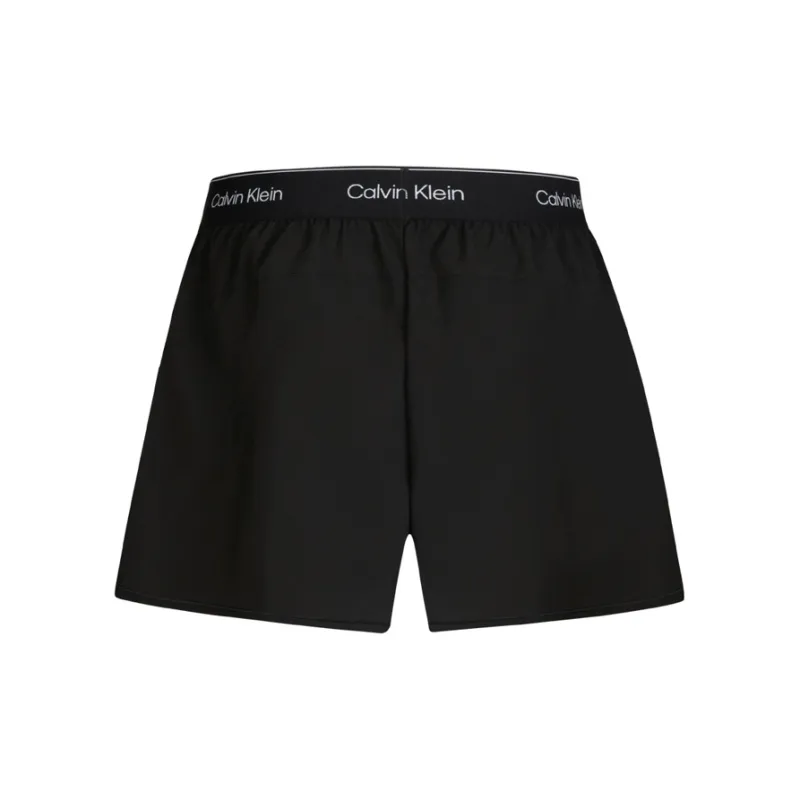 CALVIN KLEIN SS25 Sports Shorts Women's Space Black-1