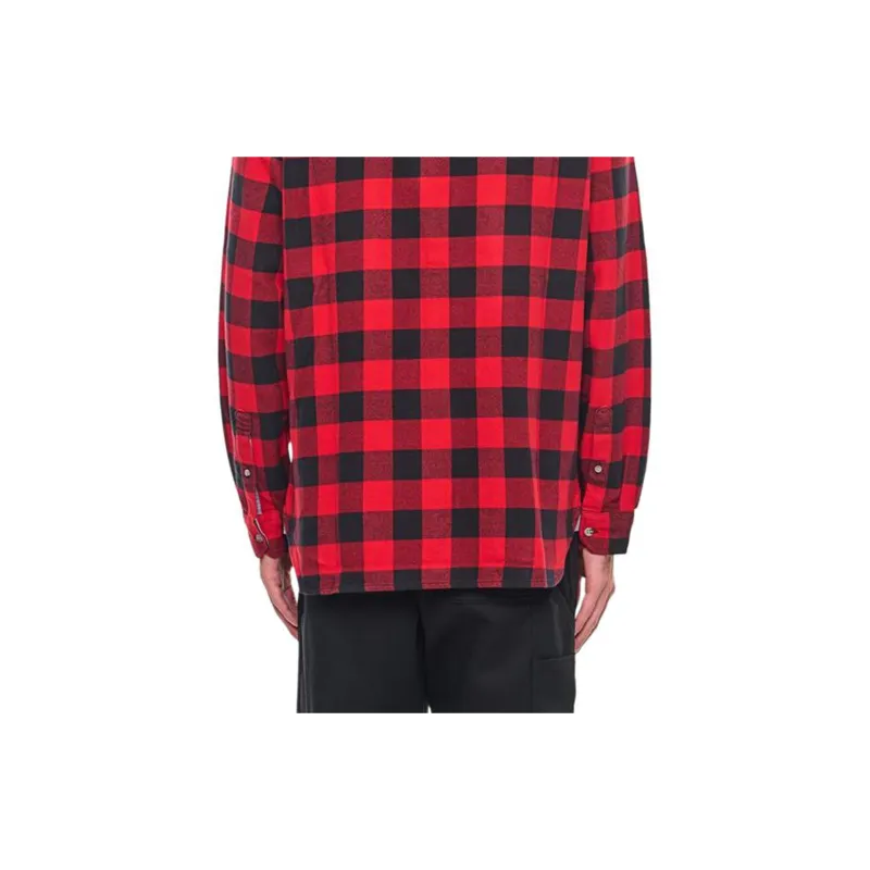 WOOLRICH Checked Pattern Flannel Shirt-5