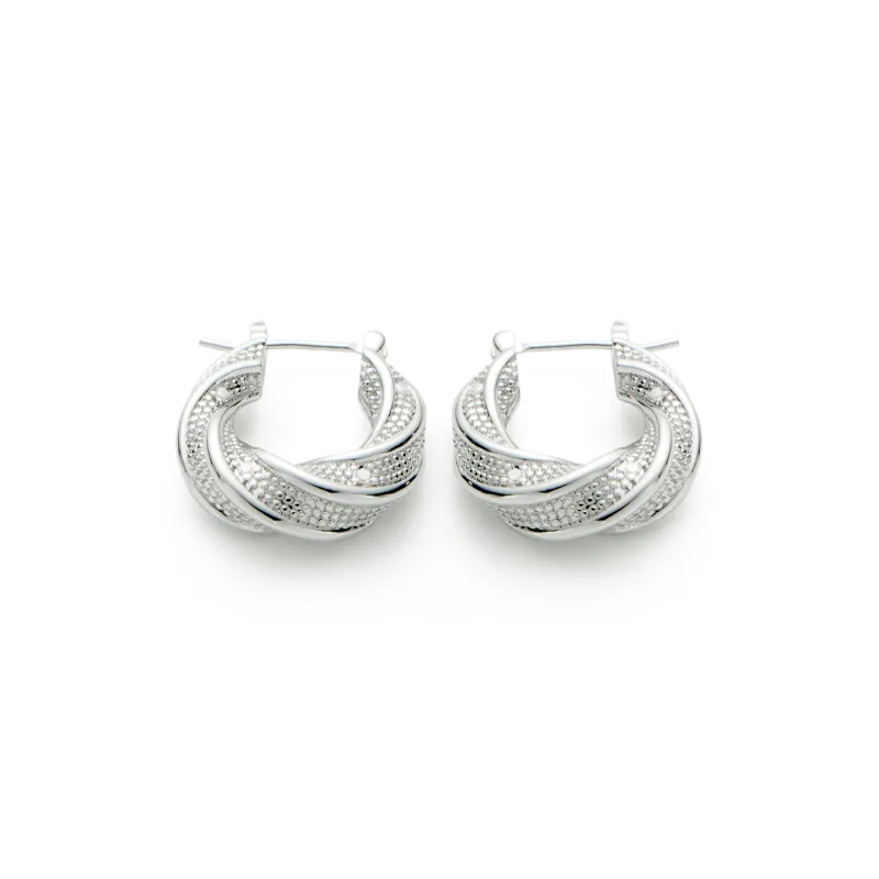 RSNY Rhodium plated Copper Earrings Women's-3