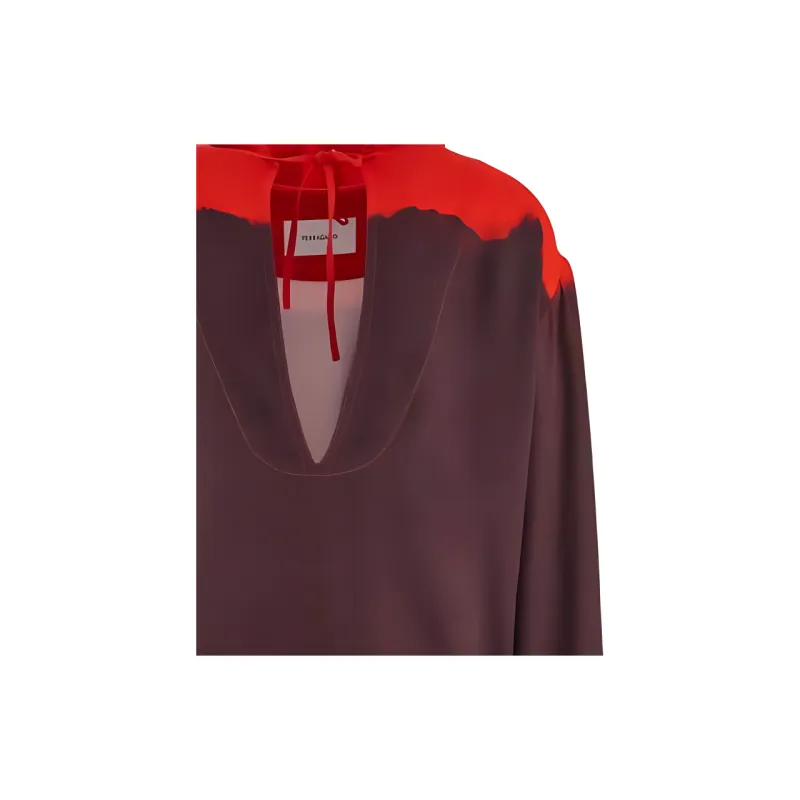 Ferragamo Gradient Effect Drawstring Hoodie-4