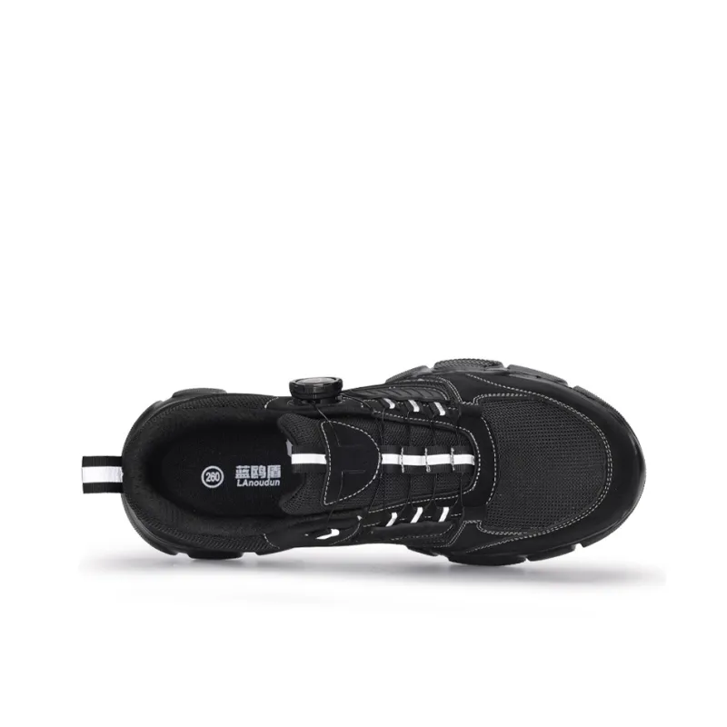 Blue Gull Shield Cushioned Wear Resistant Lightweight Low Top Outdoor Shoes Men's Black-3