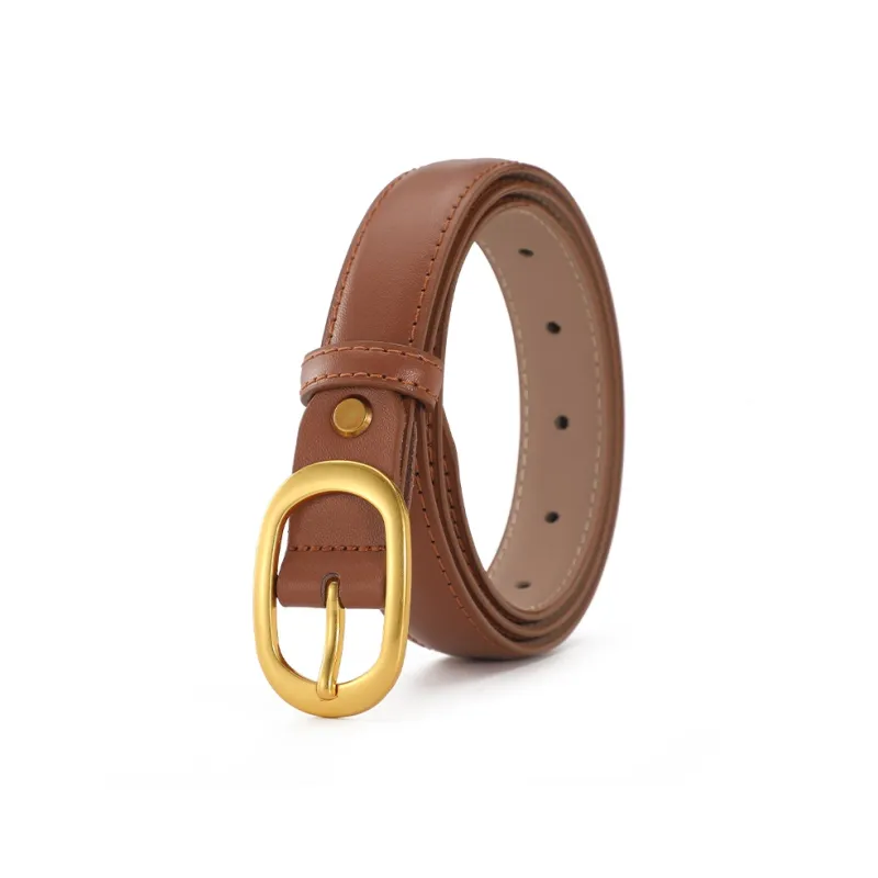 AOKANG Split Cow Leather Cow Split Leather Belts Women's 2.4cm-20