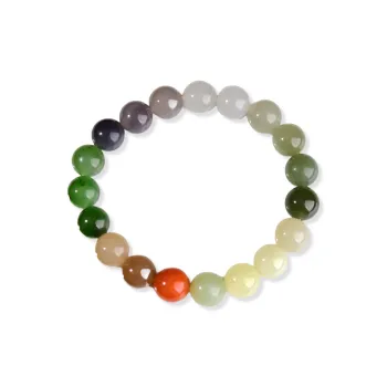 The Call Of The Heart Hetian Jade Bracelets White Jade/Pale Greenish White Jade Unisex