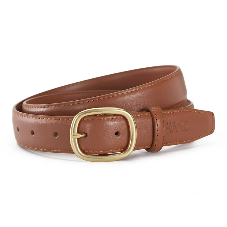AOKANG Split Cow Leather Belts Women's 2.8cm-17