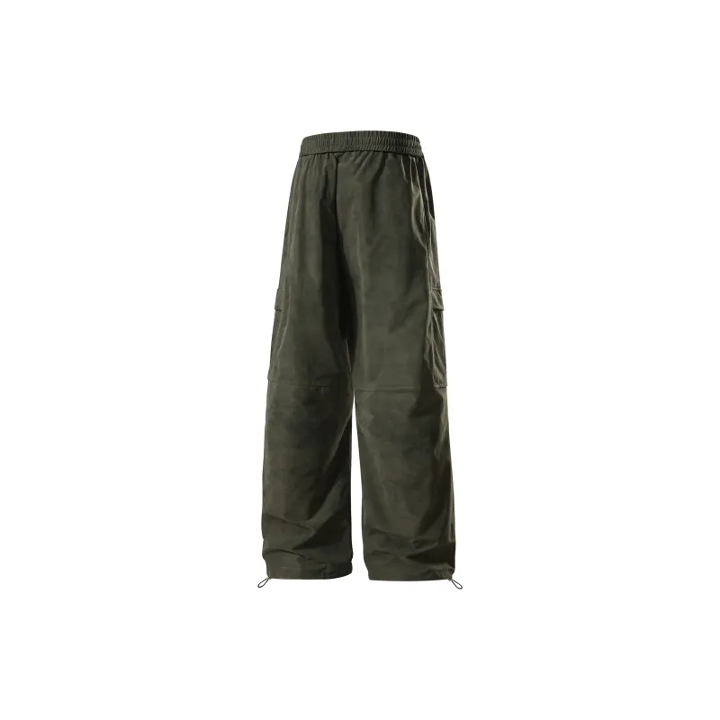 SWAMP AREA Cargo Pants Unisex Black-11