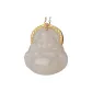 Hetian Jade Maitreya Buddha 18K Gold Inlaid Dusty Pink Maitreya Buddha (Chain Not Included)