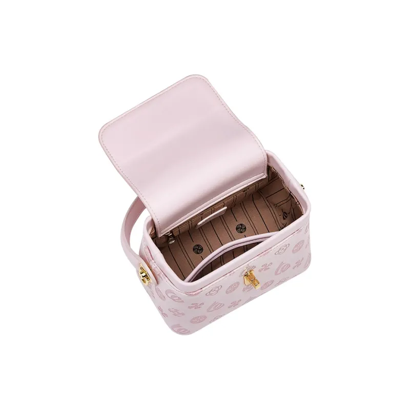 Jade En Plus PU Crossbody Bag Regular Women's Girly Pink/Ecru-4