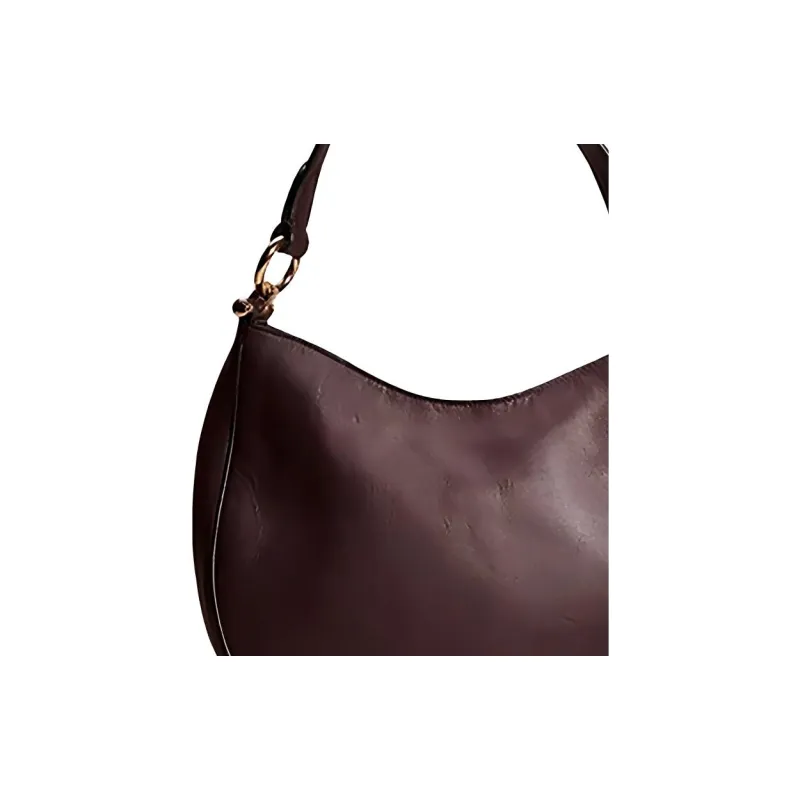 COACH Mae Glove Leather Shoulder Bag Crossbody Bag Large Size Women's Ox Blood Color-4