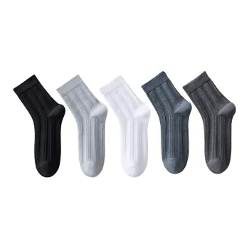 MIIOW Mid Calf Socks Unisex 5 Pack
