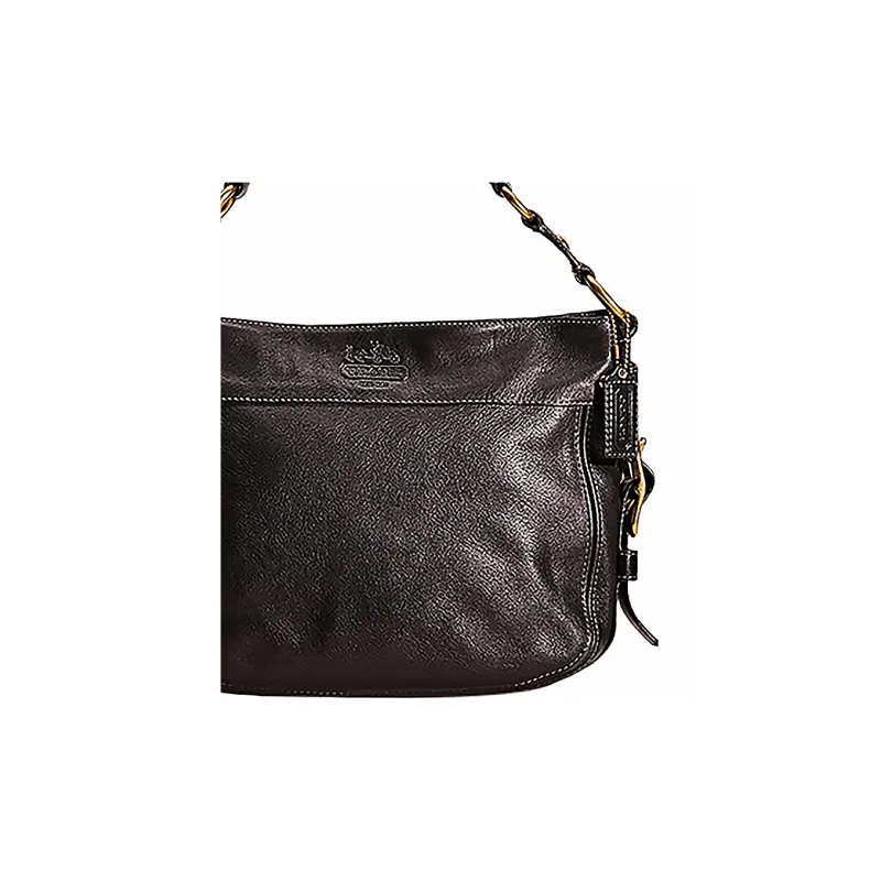 COACH Zoe Leather Handbag Shoulder Bag Women's Black-2