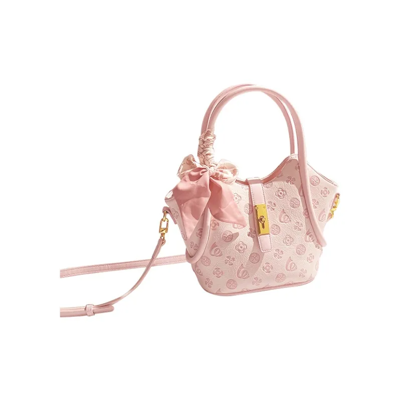 Jade En Plus PU Crossbody Handbag Women's Girly Pink-5