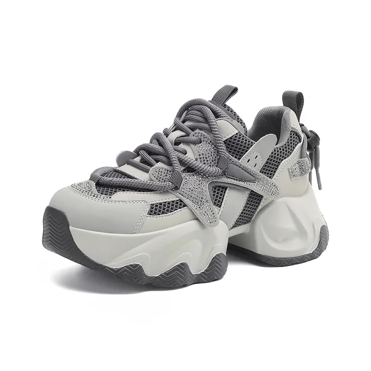 DAPHNE Anti-Slip And Wear-Resistant Breathable Low-Top Chunky Sneakers Women's-1