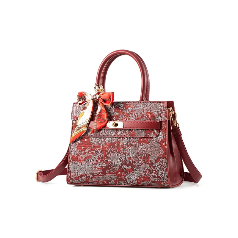 Vigno Synthetic Leather Shoulder Bag, Crossbody Bag, Handbag Women's Red-1