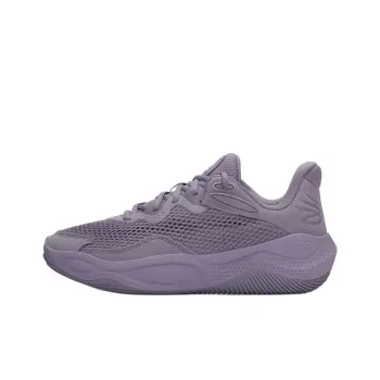 Under Armour Curry Splash 24 Anti Slip Wear Resistant Low Top Basketball Shoes Unisex Gray Purple