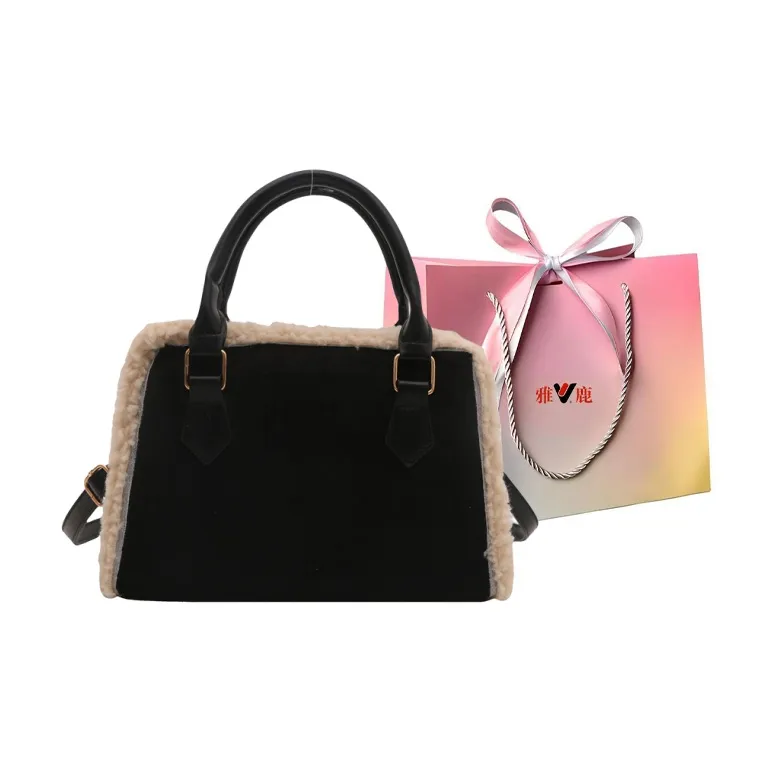 Yalu Velour Handbags Shoulder Bag Crossbody Bag Regular Women's Coffee/Brown/Black/Red-11