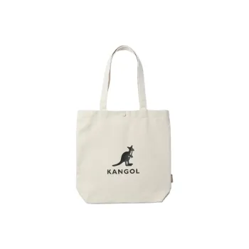 KANGOL Canvas Tote Bag Shopping Bag Handbag Regular Unisex Ecru