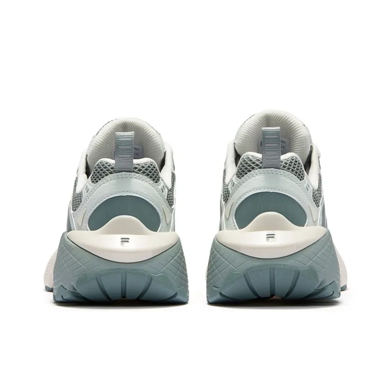 FILA FUSION Cushioning Low-Top Running Shoes Women's Cream Green-4