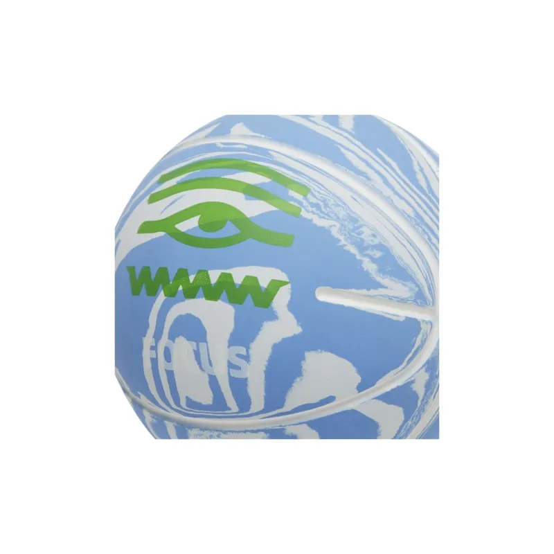 Antakids Kerry Owens Series Rubber Basketball Blue White MINI Ball Quiet Kids'-2
