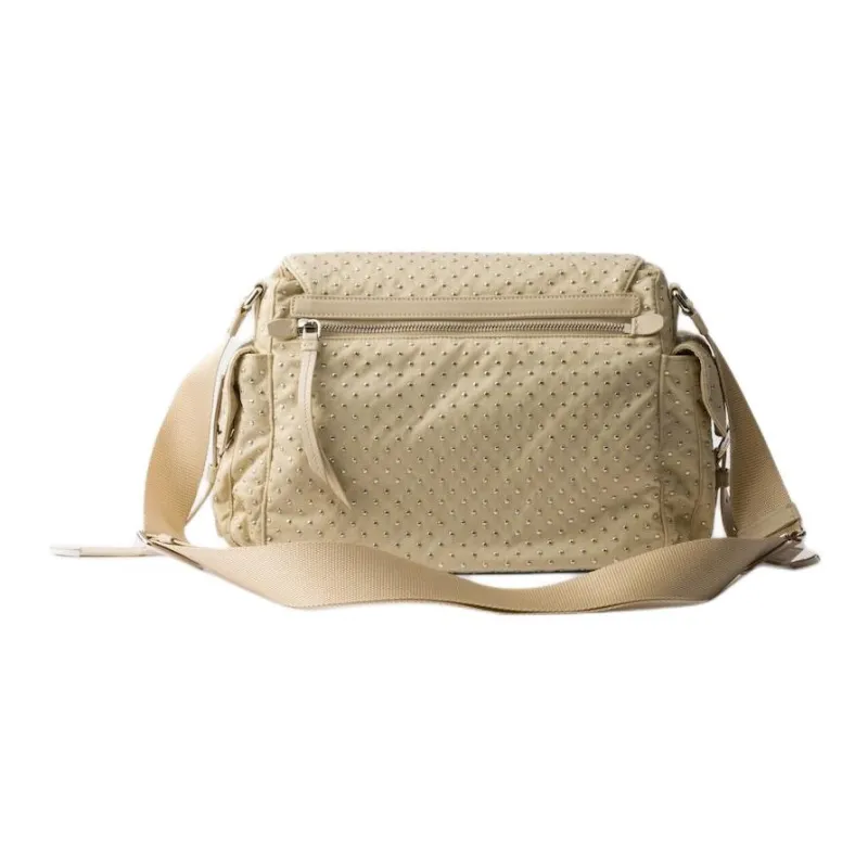 PRADA Reclycle Polyamide Shoulder Bag Women's Desert Yellow-3