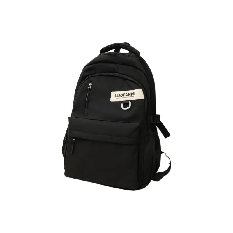 Tonlion Nylon Backpack Regular Unisex White/Black-1