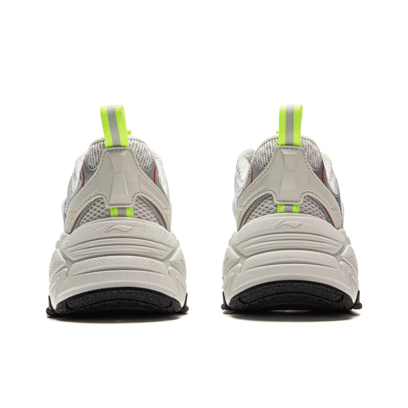 LiNing Red Sugar 2 Anti-Slip And Wear-Resistant Breathable Low-Top Casual Shoes Men's Silver Gray-4