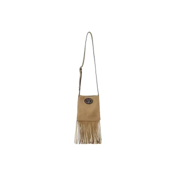 Valentino VLogo Signature Fringed Edge Crossbody Bag