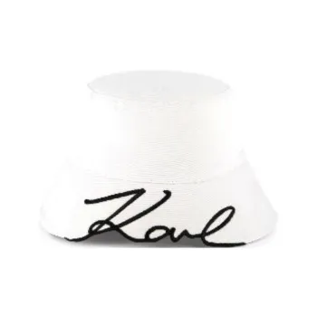KARL LAGERFELD / Karl Lagerfeld Jeans Logo embroidered Cotton Bucket Hat