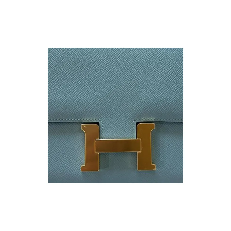 HERMES Constance Epsom Leather Shoulder Bag Crossbody Bag Mini Women's 7N Celeste Sky Blue-1