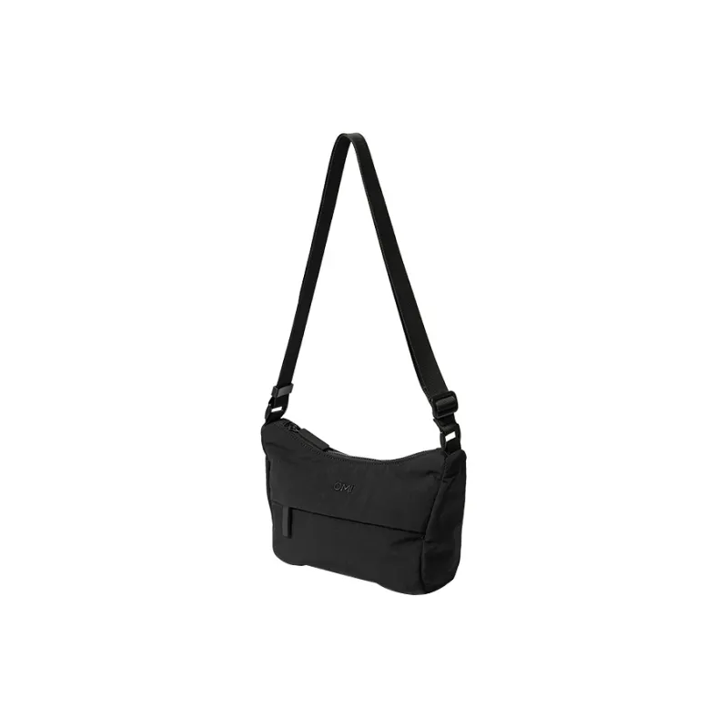 OMI Polyamide Shoulder Bag, Crossbody Bag Regular Unisex Black/Light Gray-2