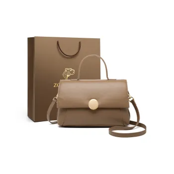ZOOLER Top Grain Cow Leather Crossbody Handbag Regular Women's Black/Cookie/Coffee/Dark Khaki