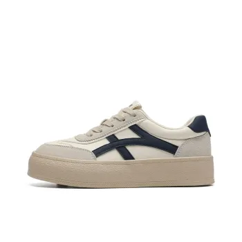 ZHR Low Top Skateboard Shoes Women's Beige Blue