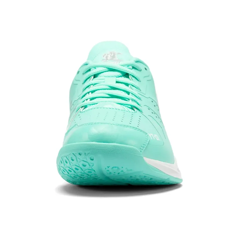 LiNing Anti Slip And Wear Resistant Coverage Low Top Badminton Shoes Unisex Fluorescent Ice Blue-3