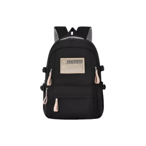 Tonlion Nylon Fabric Backpack Regular Unisex Black/White/Red