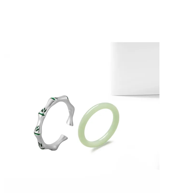 Welcome To The Treasure Chalcedony Rings Unisex-4