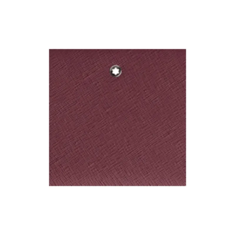MONTBLANC Grain Cow Leather Wallet Men's Bordeaux Red-4