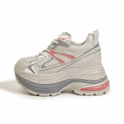 Milan Love Song Wear Resistant Height Increasing Low Top Chunky Sneakers Women's