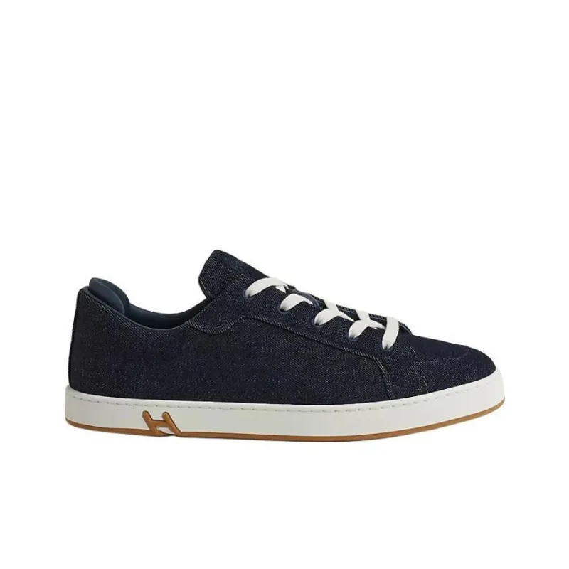 HERMES Kid Low Top Skateboard Shoes Men's Blue-1