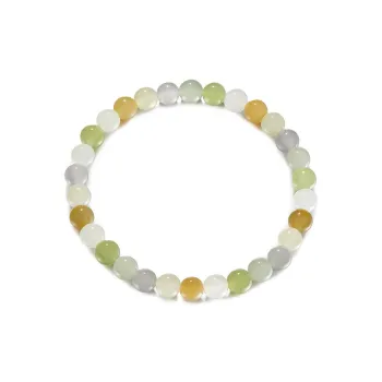 LUKFOOK JEWELLERY Hetian Jade Bracelets Pale Greenish White Jade Women's